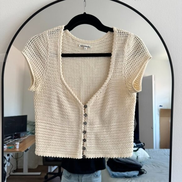 Reformation - Caterina Open Knit Sweater - Picture 2 of 2